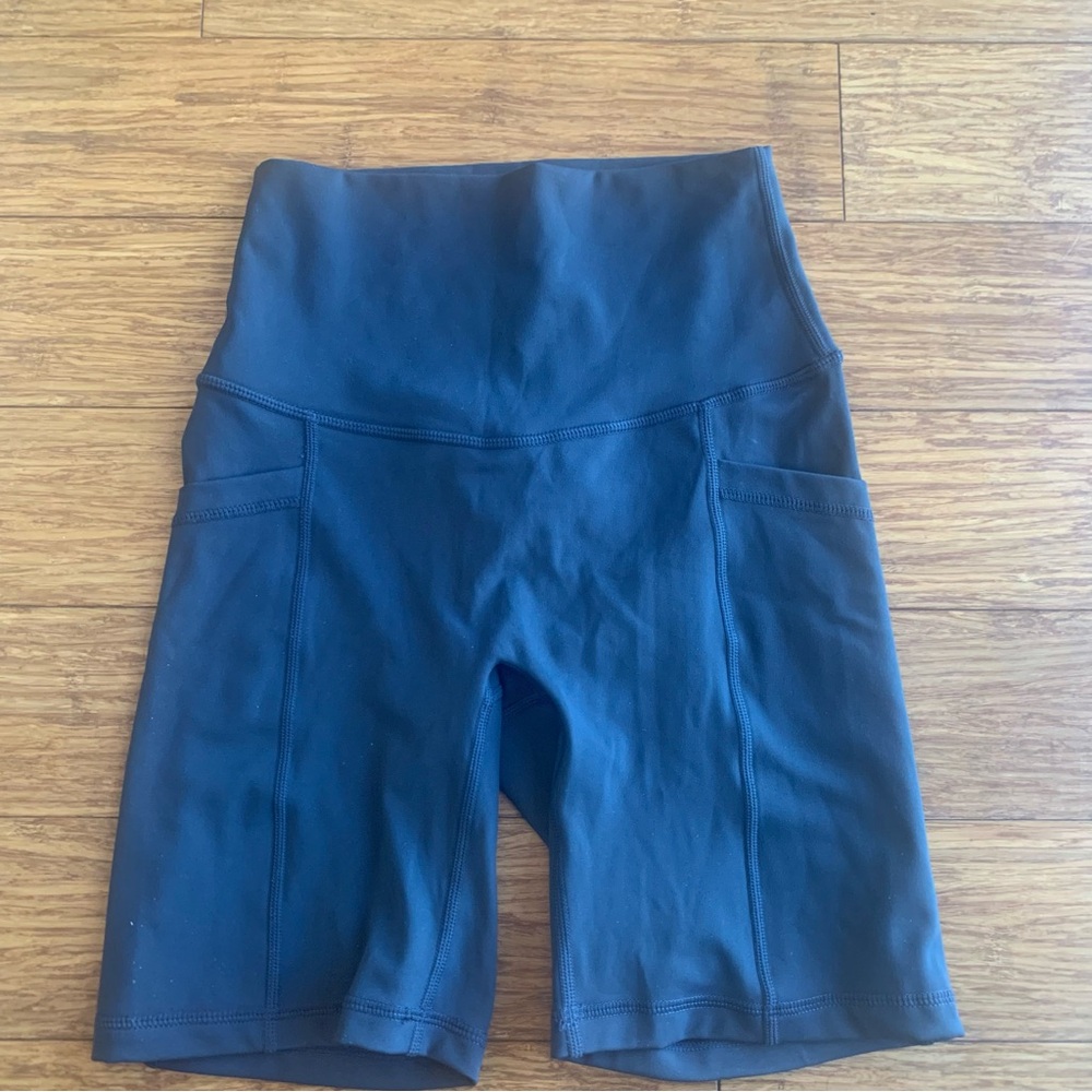 Navy athletic shorts